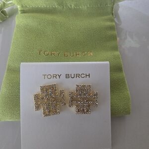 Tory Burch Gold and Silver Earrings